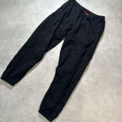 シュプリーム supreme レイズドエンブロイダリ スウェットパンツ S 黒
