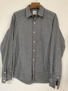 GOODENOUGH グッドイナフ ギンガムチェックシャツ白×黒L