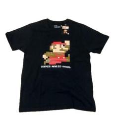 スーパーマリオブラザーズ　Ｌサイズ　おもしろ Tシャツ 黒　新品タグ付きのサムネイル