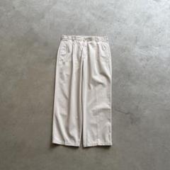90s USA製 LAND'S END 2タックワイドチノスラックス 37 白
