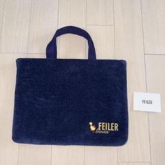 feiler フェイラー 銀座本店10周年記念 バック ネイビー フェイラー フェイラー銀座本店10周年記念限定商品 バッグ ネイビー