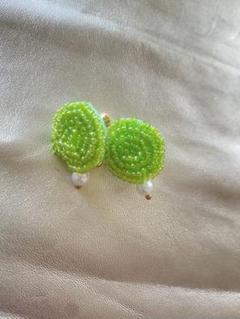 ビーズのハンドメイド　イヤリング
