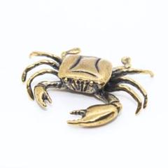 金工，置物，盖置，青銅製カニ彫刻3点セット 金工，置物，盖置，青銅製カニ彫刻3点セット 金工，置物，盖置，青