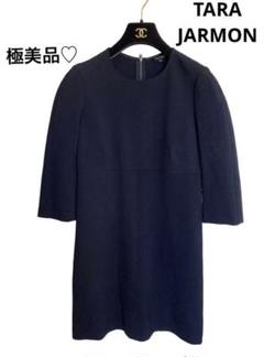 tara jamon タラジャーモン レースプルオーバーワンピース黒ドレス