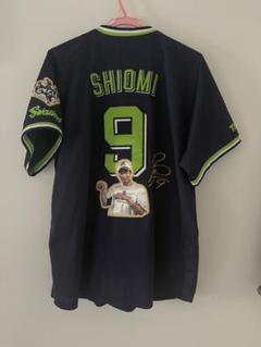 サイクルヒット記念　ヤクルトスワローズ　塩見泰隆　ユニフォーム　つば九郎