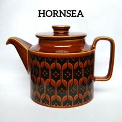英国ビンテージ ホーンジー　エアルーム 飴色　キャニスター　陶器ジャー　ポット HORNSEA（ホーンジー）のビンテージキャニスター、エアルーム