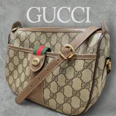 【希少】 GUCCI オールドグッチ　ホワイト ショルダーバッグ OLD GUCCI PLUS GG PATTERNED MINI SHOULDER BAG MADE IN ITALY