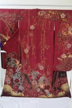 ブランド振袖 山本寛斎 豪華 刺繍 金駒 身丈178cm トールサイズ 平和屋着物○世界的ファッションデザイナー 山本寛斎 kansai