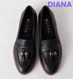 専用【極美品】　DIANA ダイアナ　タッセルローファー　レザー23cm ✨極美品✨DIANA ダイアナ ブラック タッセル付き ローファー