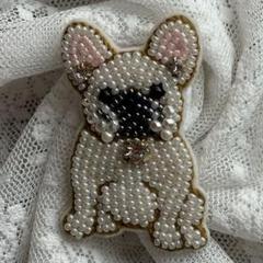 未使用　イタリア製　アプロジオ　APROSIO ビーズブローチ　犬 未使用 イタリア製 アプロジオ APROSIO ビーズブローチ 犬