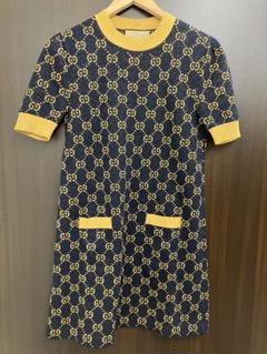 満点の GUCCI GGロゴ メルカリ - 青黄 半袖ニットワンピ トップス