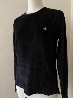 ヴィヴィアンウエストウッドマン　ベロア　カットソー　長袖　ブラック　オーブ SNAKE ORB NEW 長袖Tシャツ(ブラック)（メンズ）（2612351013