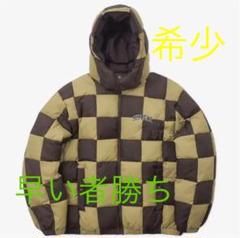 9月中値下げ supreme シュプリームチェッカーダウンジャケット