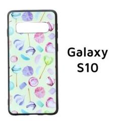 Galaxy S10 カバー 黄色 キャンディ