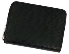 クリスマスツリー特価！ ルイヴィトン 中古品 黒 エピ ラウンドファスナー コインケース 小物