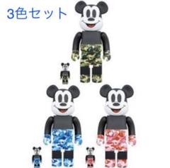 BE@RBRICK BAPE MICKEY MOUSE 100% 400%
