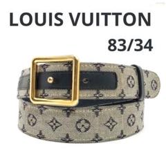 LOUIS VUITTONルイヴィトン　ミニサンチュール80モノグラムミニブルー ルイヴィトン ベルト ミニサンチュール80 モノグラムミニ ブルー