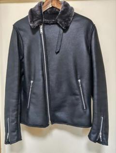 美品　JAMES GROSE ムートンジャケット　BLACK