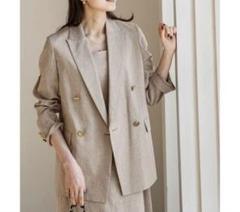 noble ノーブル　ピークドラぺルダブルジャケット　キャメル　38サイズ　美品 Noble（ノーブル）の「ピークドラぺルダブルジャケット