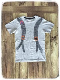 キッズ　Tシャツ　ヴォルコム　VOLCOM　　グレー　スケボー柄