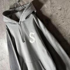 supreme シュプリーム バイカラー 刺繍Sロゴ パーカー 人気Lサイズ
