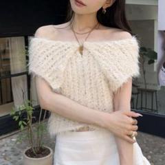 トップス THE TOE MARAIS HANDMADE KNIT THE TOE MARAIS HANDMADE KNIT pink