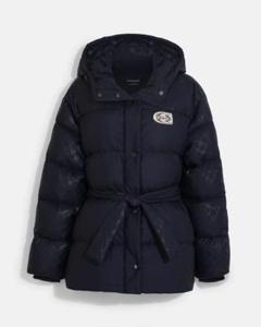 超美品Coach ブラック ダウンジャケット XS（日本サイズはM位） ☆新品☆COACH(コーチ)☆ダウンジャケットブラック定価176,000円