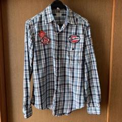 バックナンバー チェックTシャツ(サイズL)