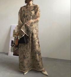 Ameri（アメリ）の「FLOWER EMBROIDERY DRESS（ワンピース