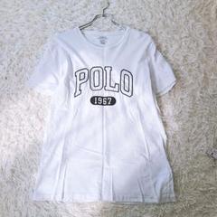 美品 近年モデル ポロラルフローレン 1967ロゴ Tシャツ M 白のサムネイル