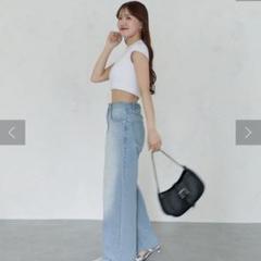 Thevon. yunaデニム【未使用】 Thevon.｜【Yuna企画】ハイウエストストレートデニムパンツ