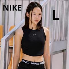 Nike ナイキ ブラック 黒 刺繍 クロップドタンクトップ Lサイズ 新品のサムネイル