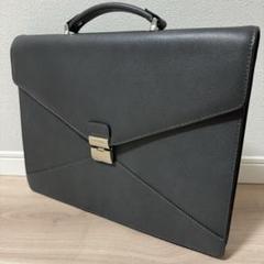 ★LANCEL★ビジネスバッグ ランセル グレー ブリーフケース レザー ☆LANCEL☆ビジネスバッグ ランセル グレー ブリーフケース