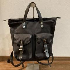 ZILLA ジッラ 帆布キャンパス×レザー 2way リュック トートバッグ ZILLA ジッラ 帆布キャンパス×レザー 2way リュック トートバッグ