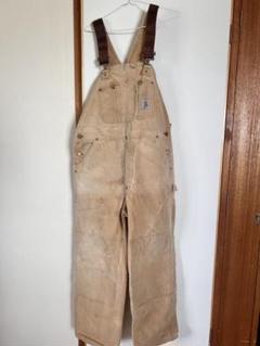 Carhartt ベージュ オーバーオール