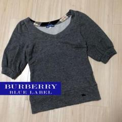 BURBERRY BLUE LABEL トップス　ノバチェック　ホース刺繍　半袖