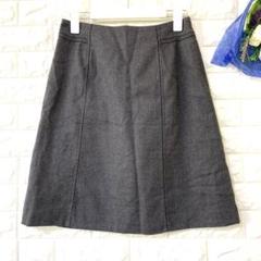 BEAMS デミルクスビームス 台形スカート オフィス アクセントステッチ 38