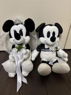 4℃ ディズニー　ミッキー&ミニー　ウエディング　ぬいぐるみ