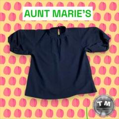 アントマリーズAUNT MARIE'S ギャザーボリュームハーフスリーブブラウス