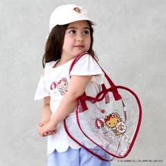 新品☆ プティマイン 赤 キティ クリアバッグ キラキラ サンリオ