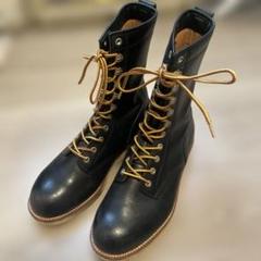 【希少】スコッチグレイン　ワークブーツ(ロング)0190 ブラック 25cm
