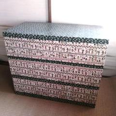 昭和レトロ エジプト ヒエログリフ風 装飾的な収納チェスト 押入れ用