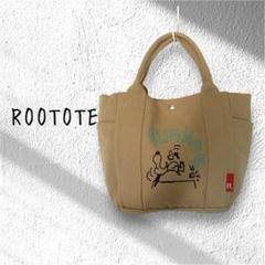 ROOTOTE ルートート スヌーピー イラスト トートバッグ デリ ベージュ