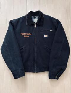 【USA製】超フェード カーハート デトロイトジャケット J01 BLK 42 90s USA製 carhartt デトロイト ジャケット J01 フェード