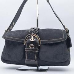 美品★COACH SOHO コーチ ソーホー ワンショルダーバッグ ブラック