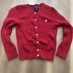Polo Ralph Lauren 赤 カーディガン サイズ5