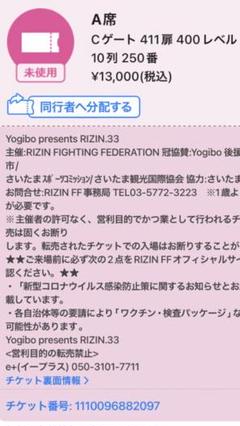 国内在庫】 RIZIN☆VIP特典チケットホルダー※バラ売り一個4000円 国内在庫】 RIZIN☆VIP特典チケットホルダー※バラ売り一個4000円