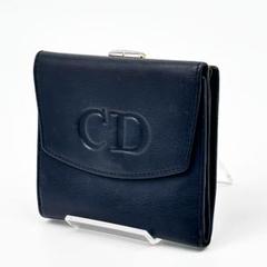 クリスチャンディオール 三つ折り コンパクトウォレット がま口 CDロゴ クリスチャンディオール 三つ折り コンパクトウォレット がま口