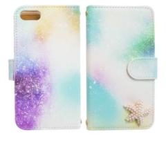 手帳型スマホケース iPhoneケース グラデーション