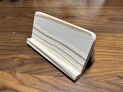 手作り 木製スマホスタンド